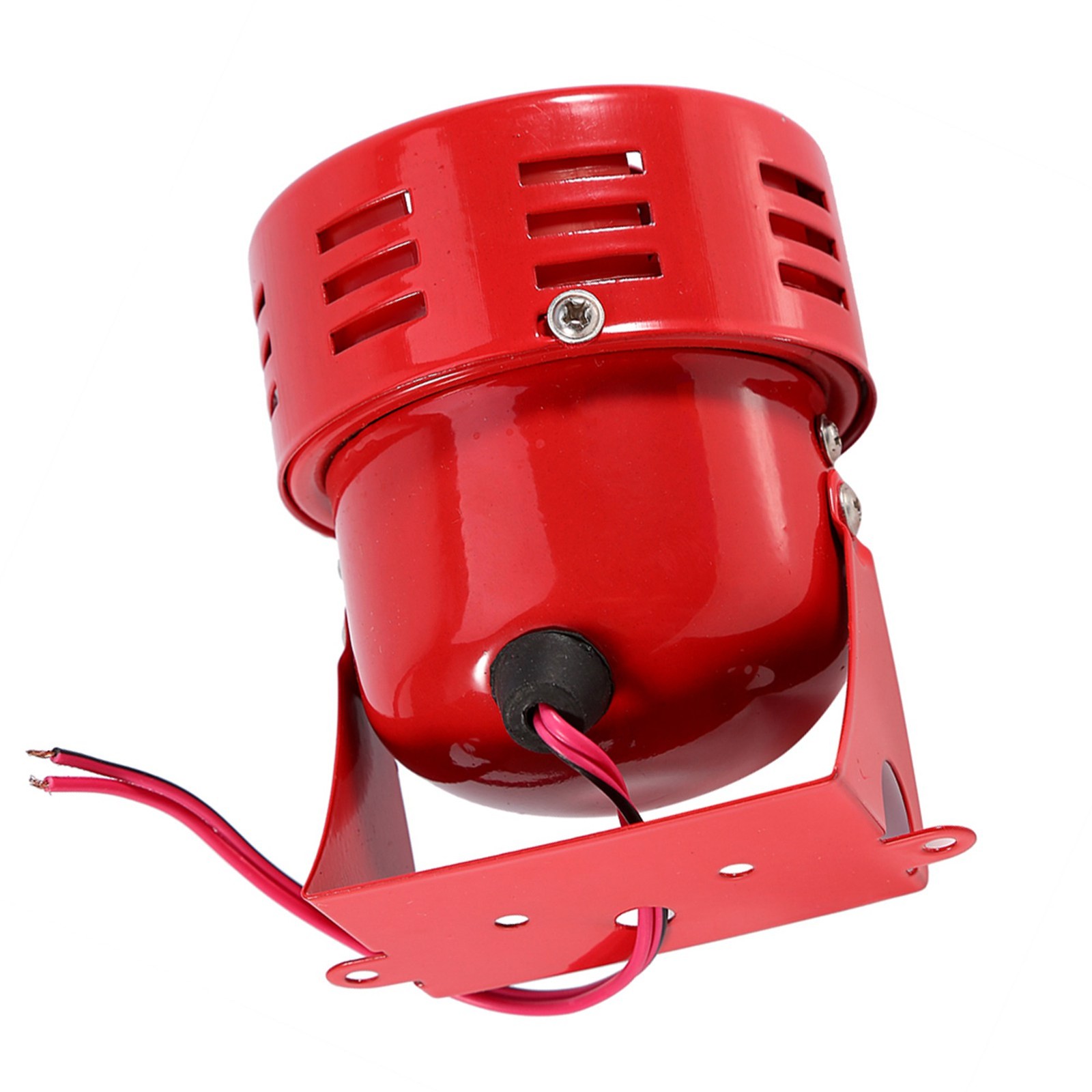 110 DB Durable Electric Motor Siren For Car Truck Motorcycle Compact Red Ai NZAD