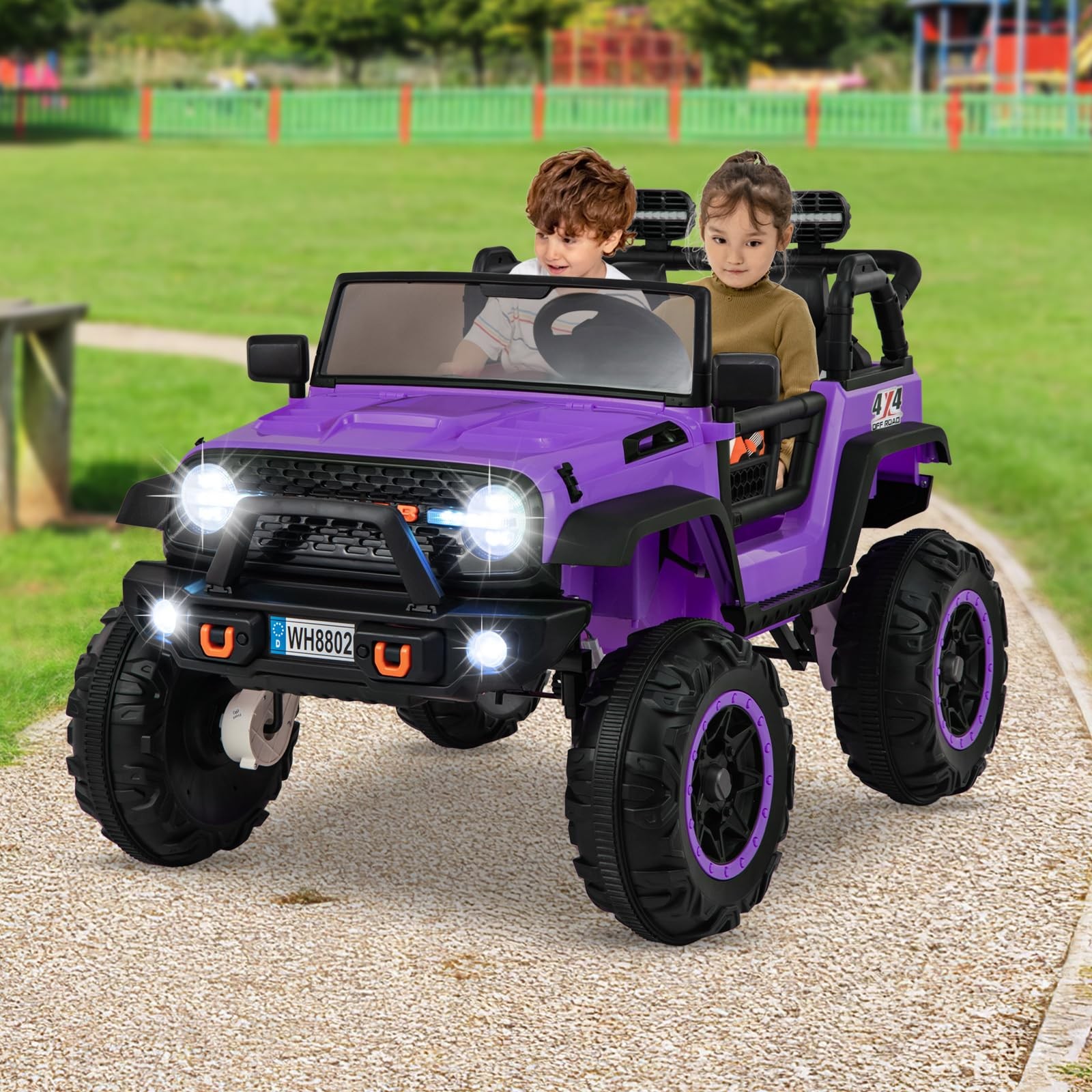 INFANS 24V 2 Seater Ride on Car for Kids, 2WD/4WD Battery Powered with Remote…