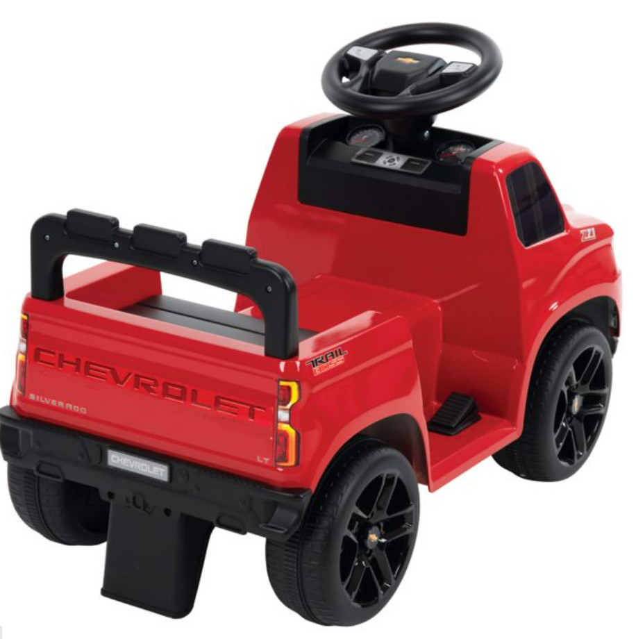 Huffy 6V Chevy Silverado Truck Ride-on Quad for Kids, Red