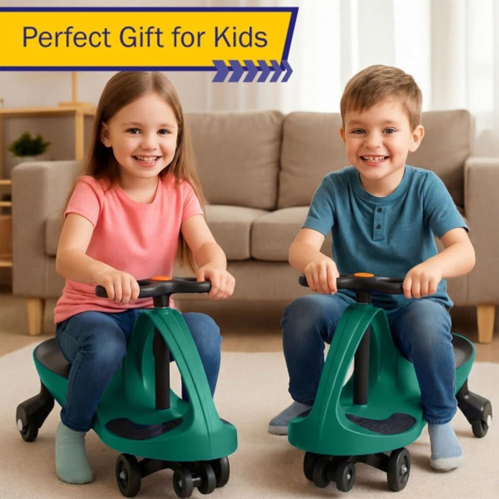 Wiggle Car Ride On Toy – No Batteries, Gears or Pedals – Twist, Swivel, Go – …