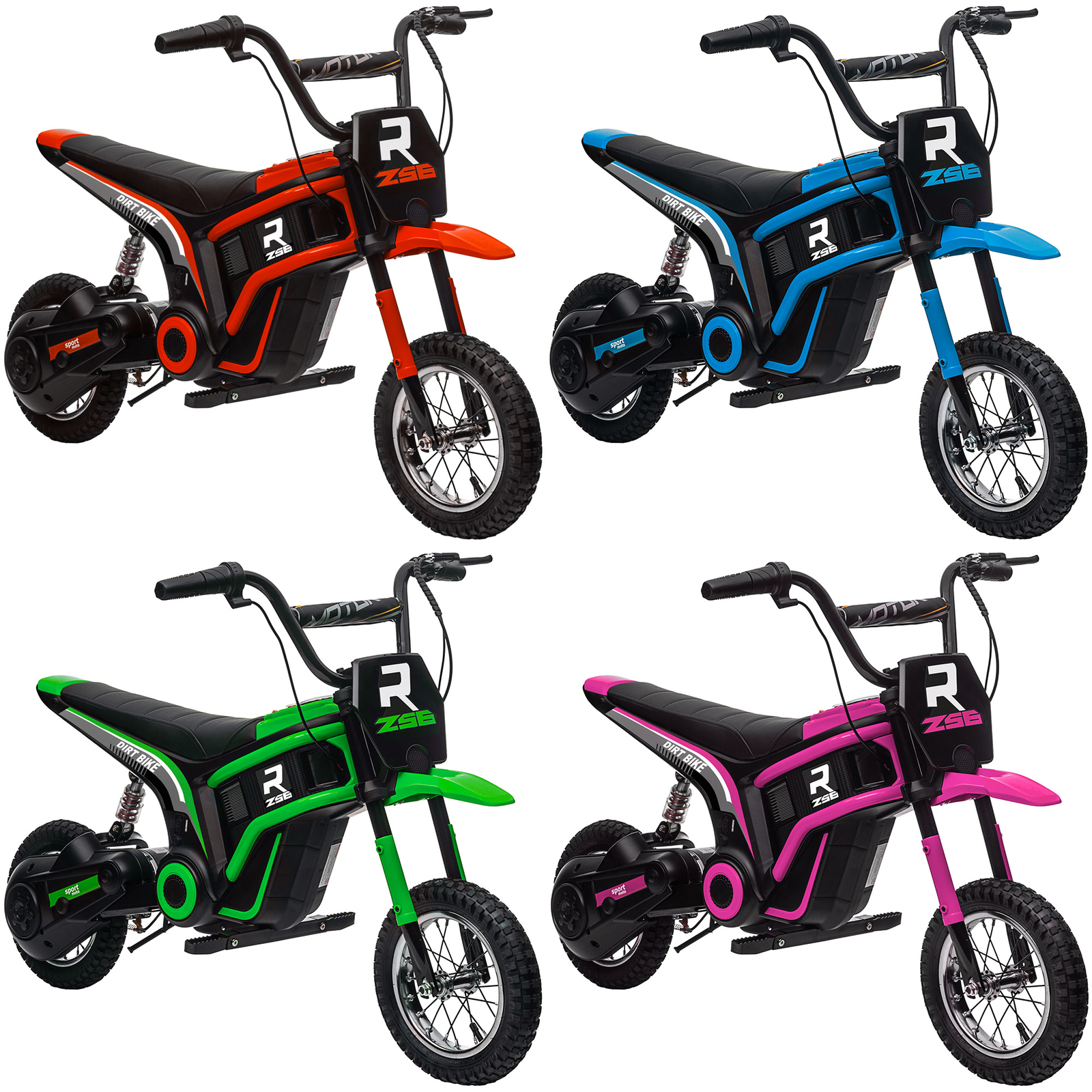 24V 350W Electric Dirt Bike Up to 15 MPH w/ Twist Grip Throttle