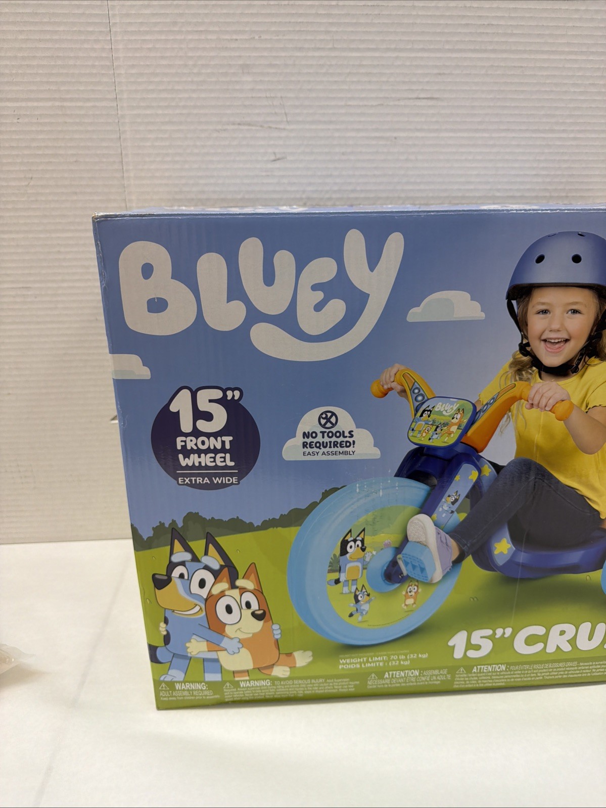 Bluey 15” Fly Wheel No Sound Trike for Kids’