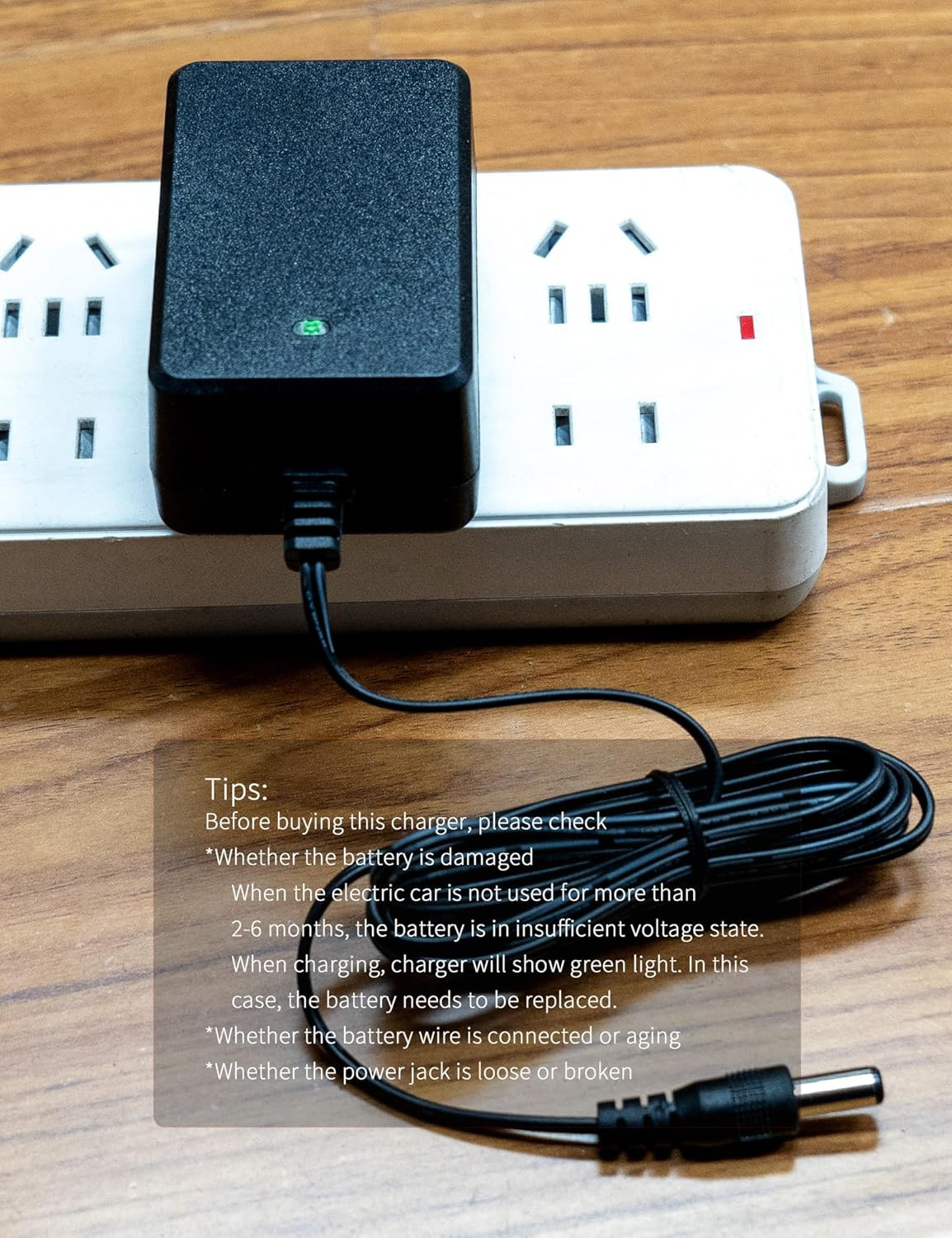 6V Battery Charger for Ride on Toys Car 6 Volt Charger Compatible with Best Choi