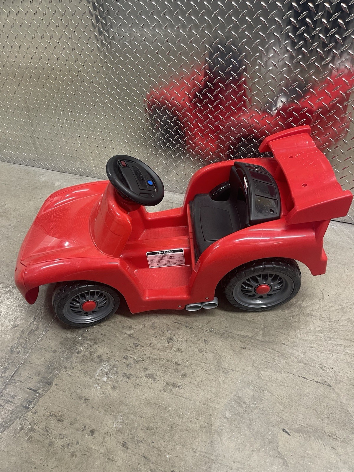 Rare Power Wheels Fisher Price Lil Lighting McQueen CARS Ride On Needs Battery