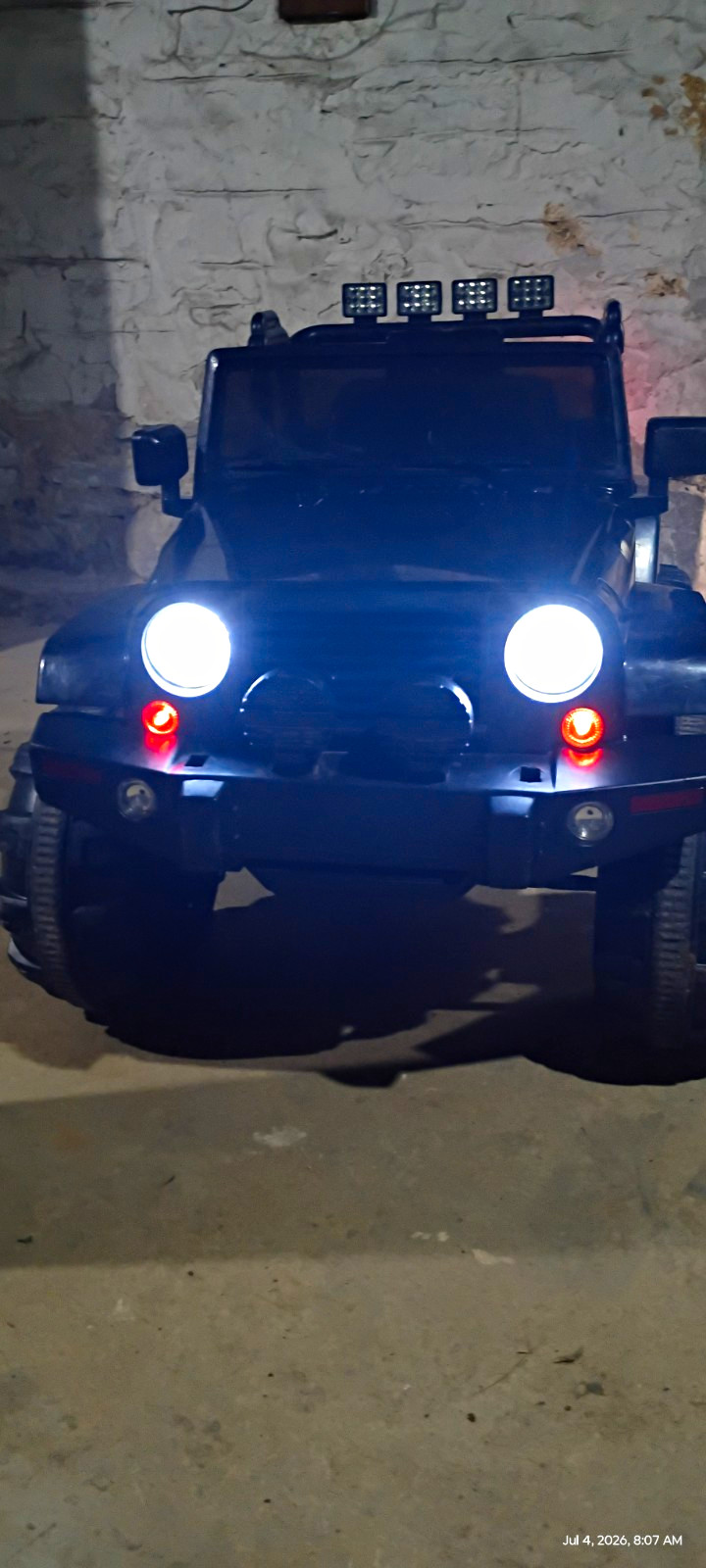 Battery Powered Kids Ride-On Jeep SUV Truck, Blac0k, Lights, Ages 3-7 (2026)