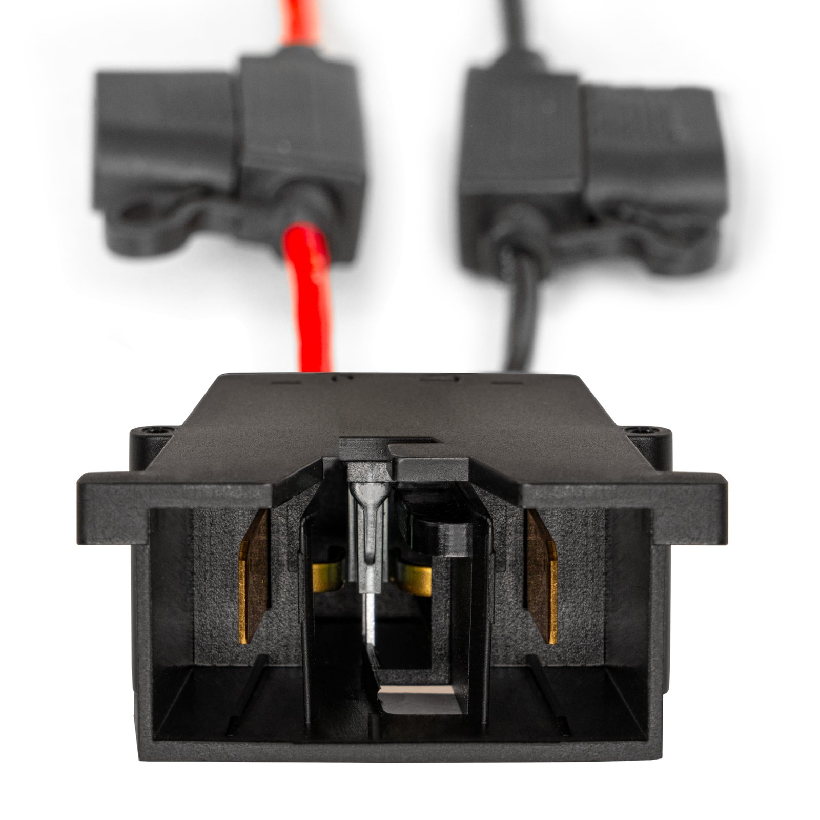 12V Battery Wire Harness Connector with Dual Fuse Protection – Extra Safe Rep…
