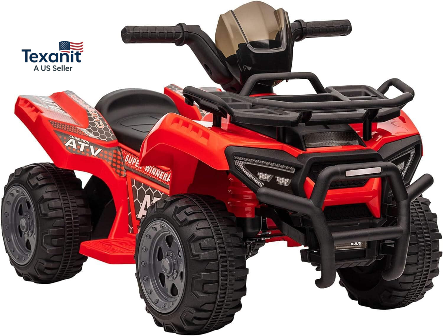 Kids ATV Four Wheeler Ride on Car, Motorized Quad, 6V Battery Powered Electric Q