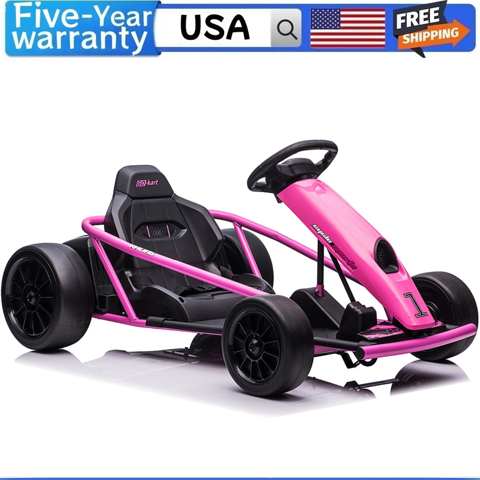 🔥Ride On Toy for Teens 24V Go Kart 9Ah Large Battery 8MPH High Speed Drifting