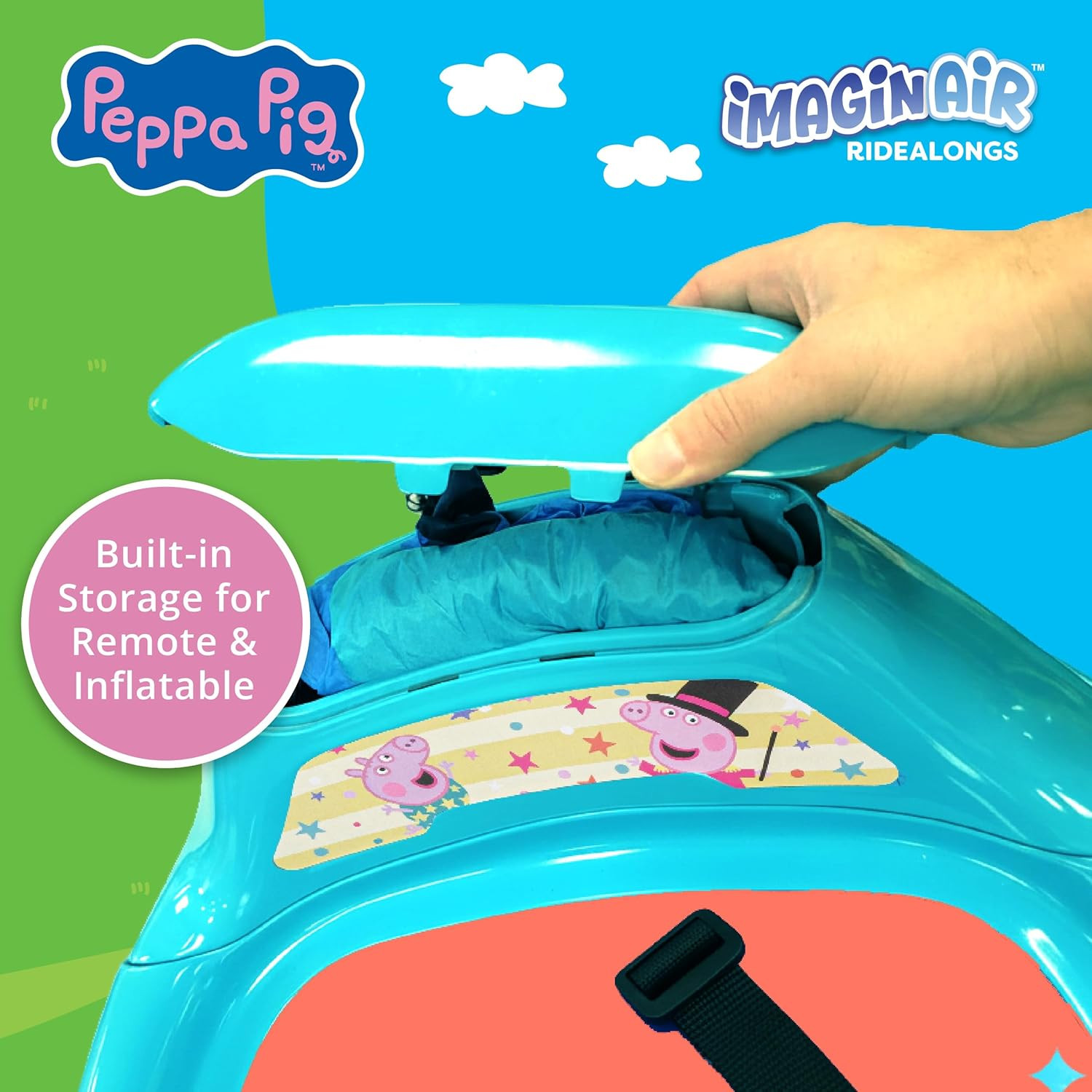 6V Peppa Pig Toy Toddler Bumper Car – Ride on Toddler Toy, Kids Electric Bumper
