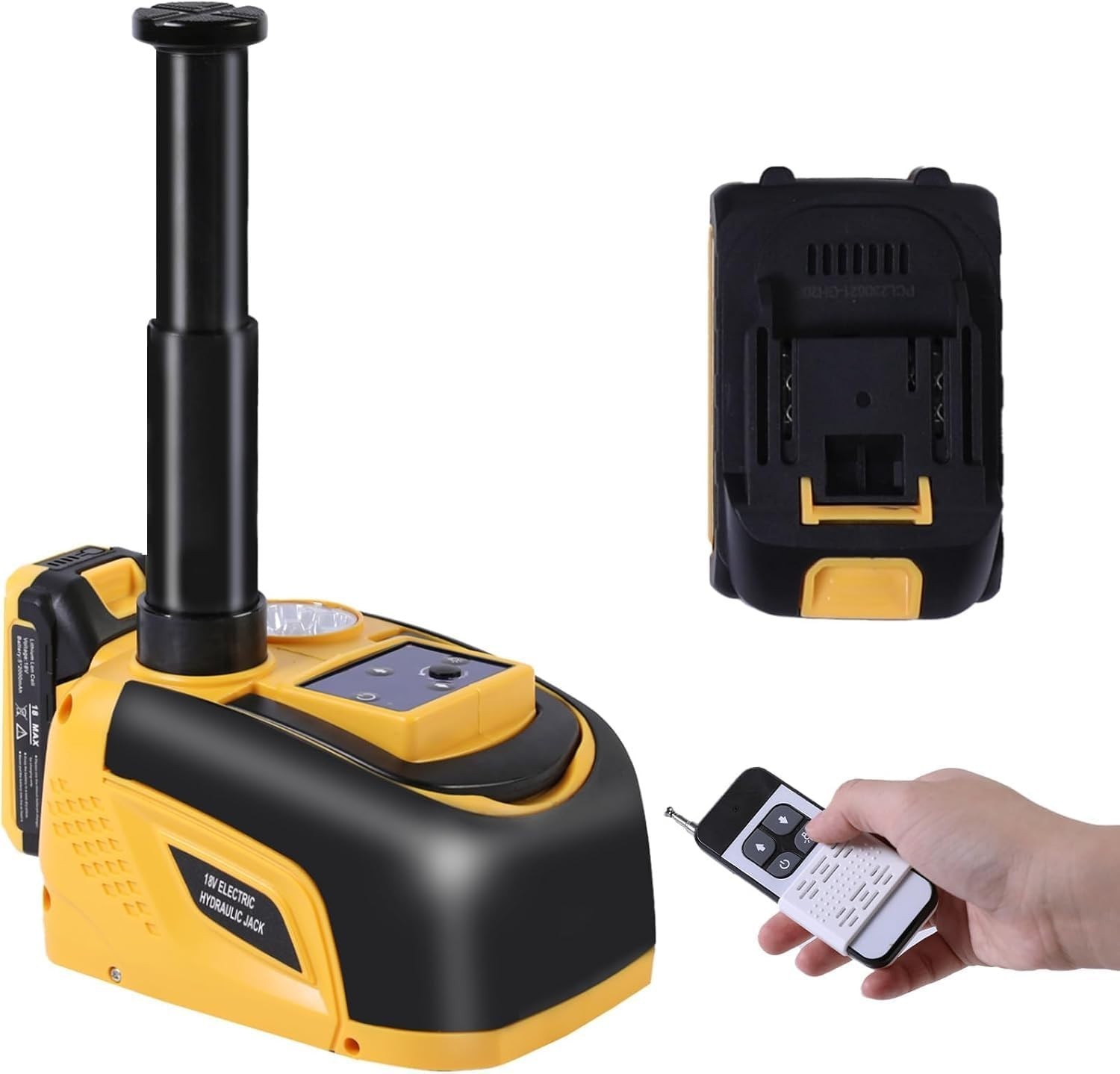 Battery Powered Electric Car Jack 5-Ton 18V Cordless Portable Automatic Tire Ch