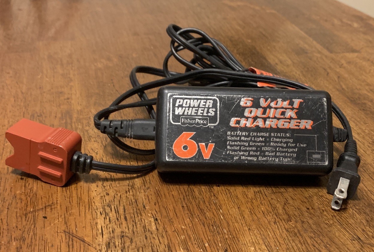 POWER WHEELS FISHER PRICE 6 VOLT QUICK BATTERY 6V 2.5A FAST CHARGER 00801-1484