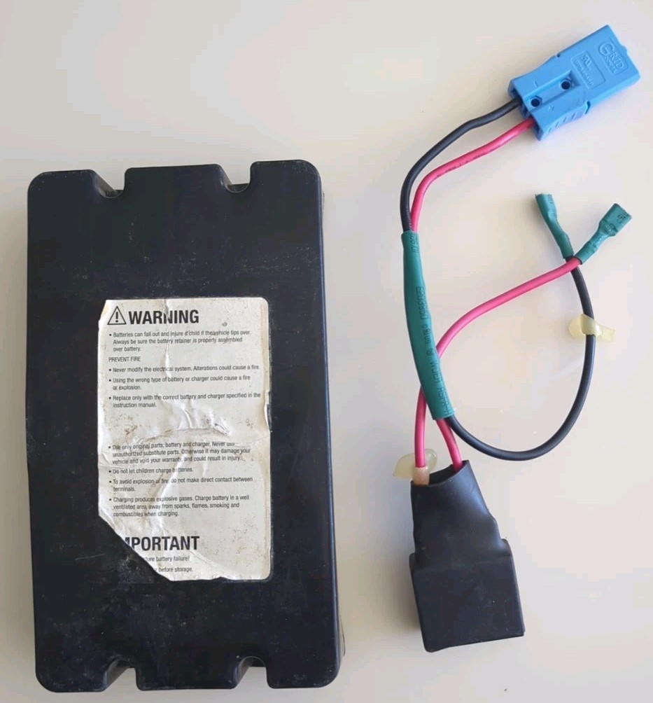 wire harness connector 12-volt_tonka dump truck ride on from dynacraft (oem)