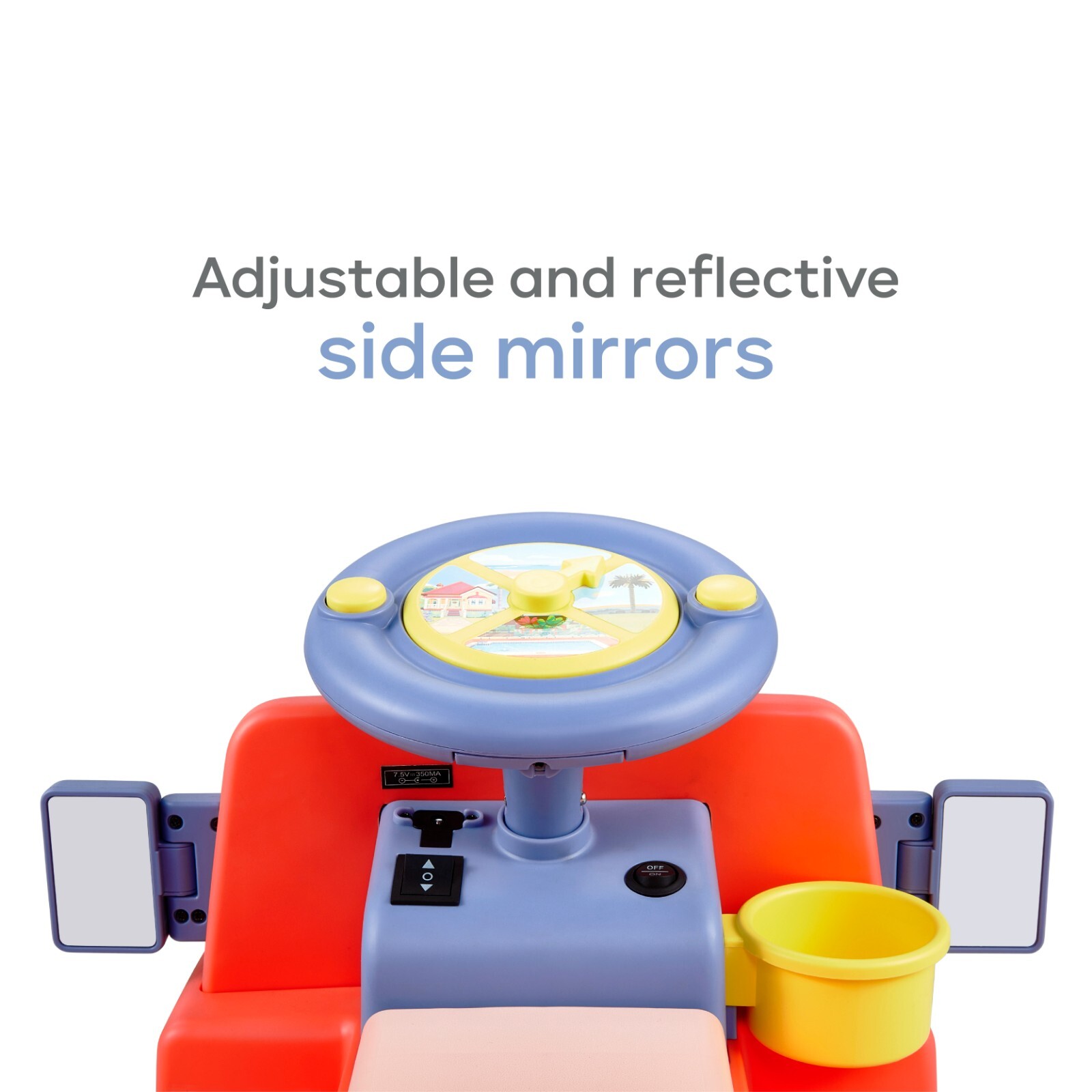 Bluey 6V Ride On Car for Kids with Sound Effects & Music