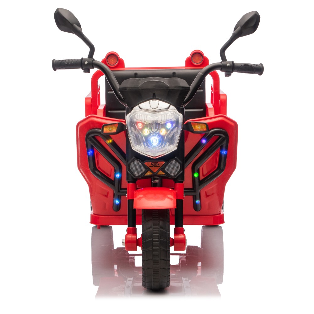 12V Electric Ride on Car 3-Wheel Cargo Truck with LED Music for Toddler Kids 3-6