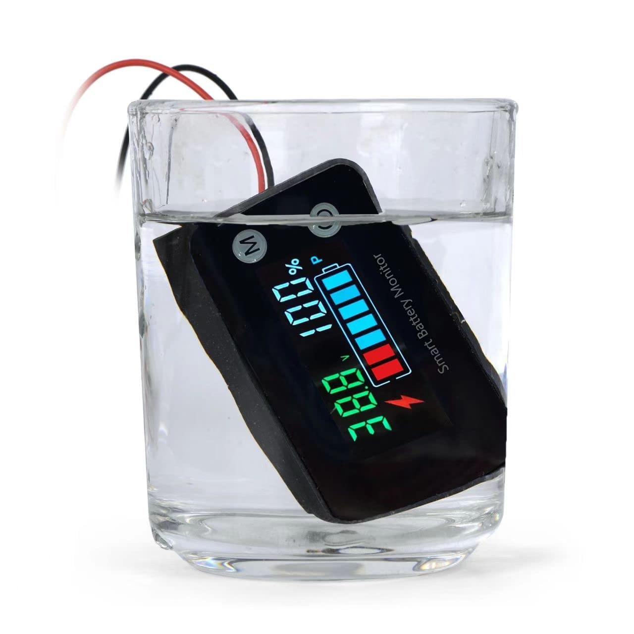 Waterproof Battery Monitor12v 24v 36v 48v 60v 72v,Car Motorcycle Golf cart Ba…