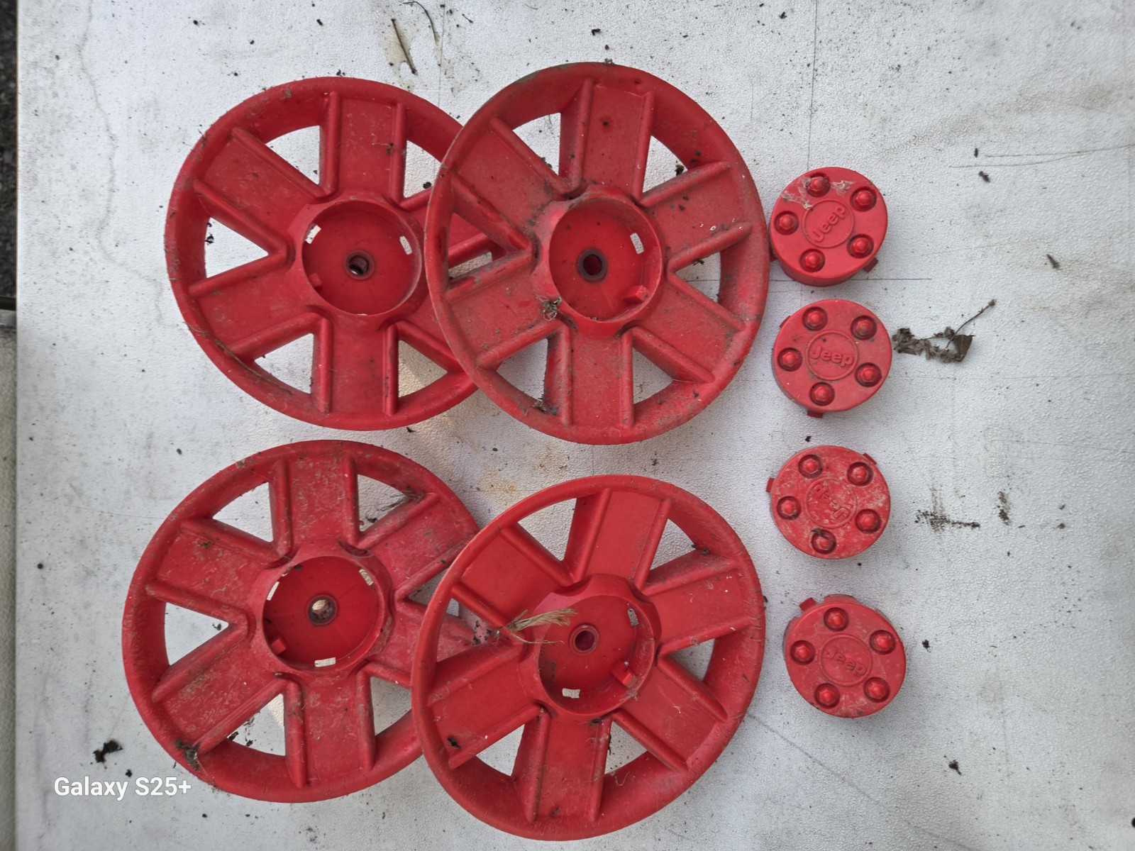 Power Wheels Ride On Jurrasic Park Replacement Wheel Covers Set Of 4