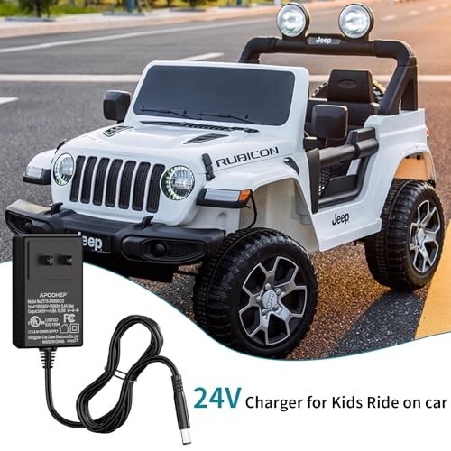 24V Battery Charger for Ride-On Toys, UL Certified, Smart Safe with Indicator Li