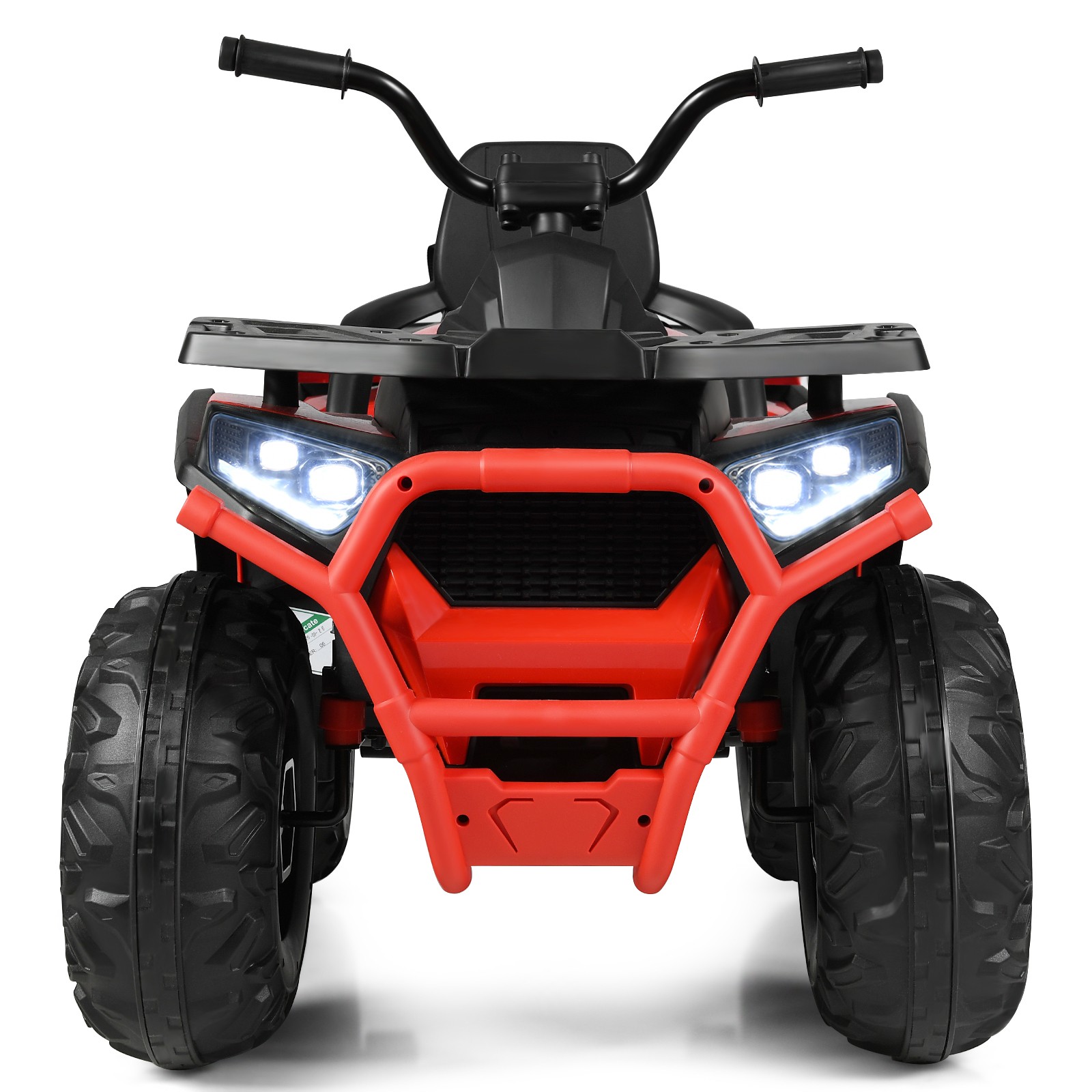 12V Kids Electric 4-Wheeler ATV Quad 2 Speeds Ride On Car w/MP3&LED Lights Red