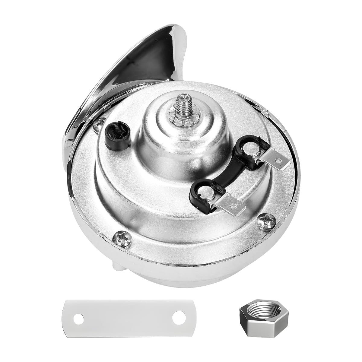300DB Super Loud Train Horn 12V Waterproof Electric Snail Auto Truck Silver