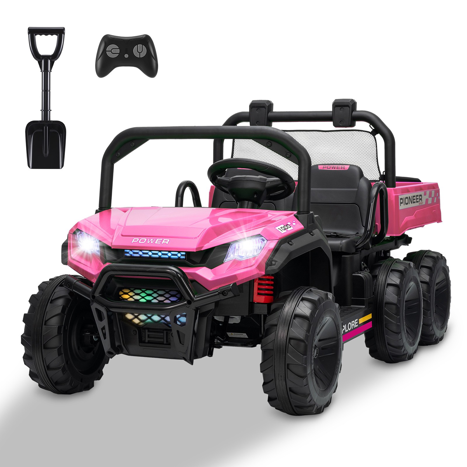 2 Seater Ride on Car 24V Kids Electric Dump Truck Boys Girls w/Parental Remote