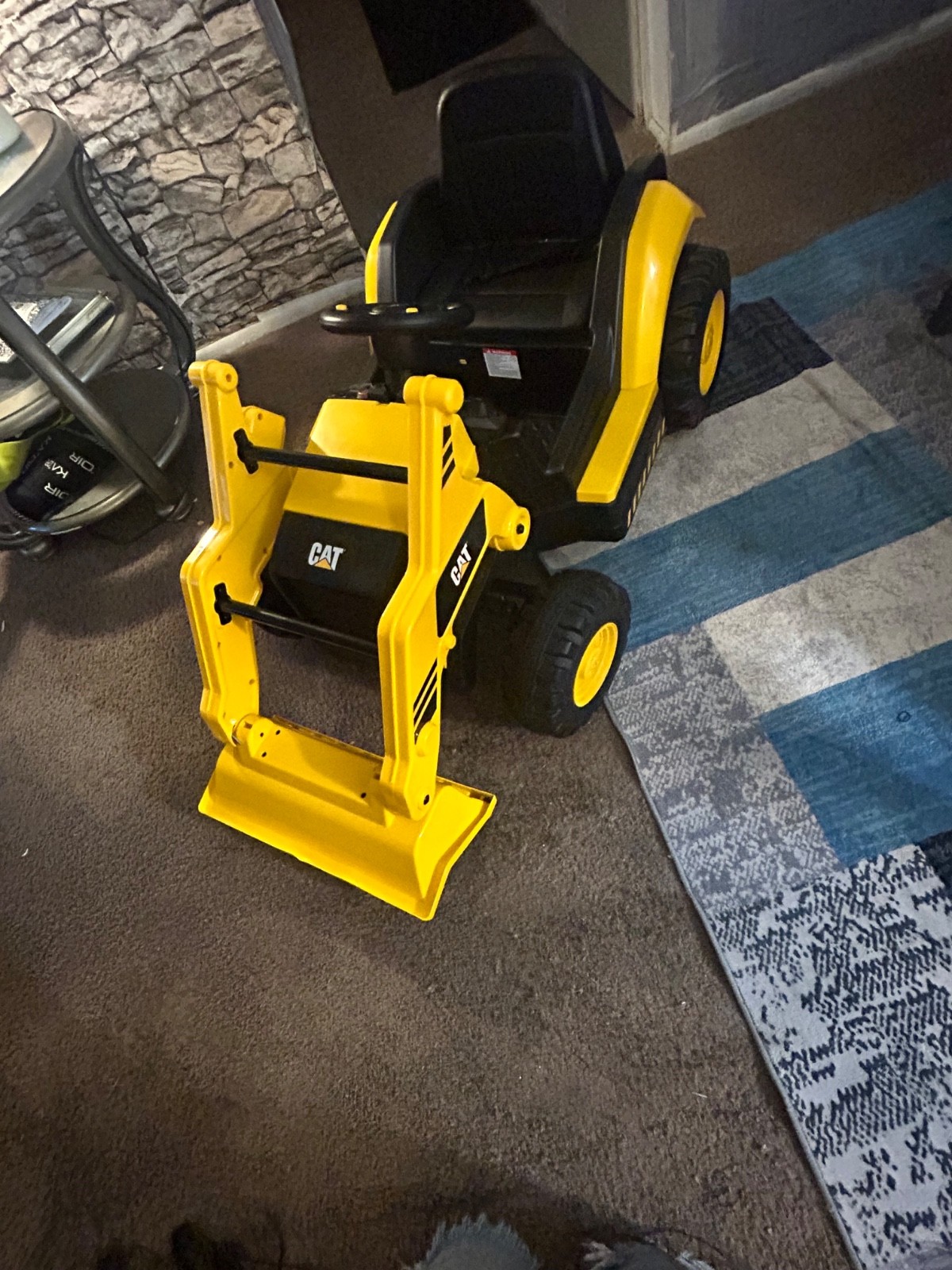 kids ride on truck great for kids. Used only twice comes with all the pieces.