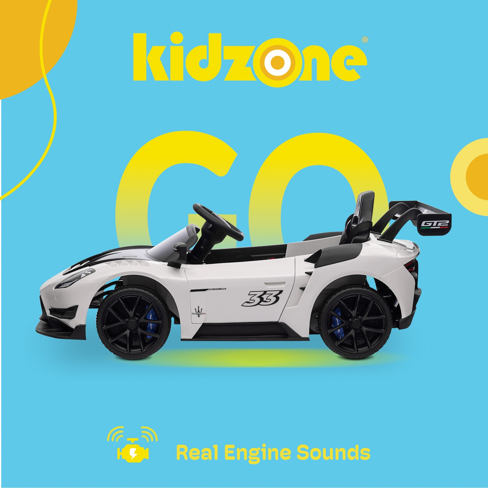 Kidzone 12V Ride On Car Electric Powered Car w/Remote Control