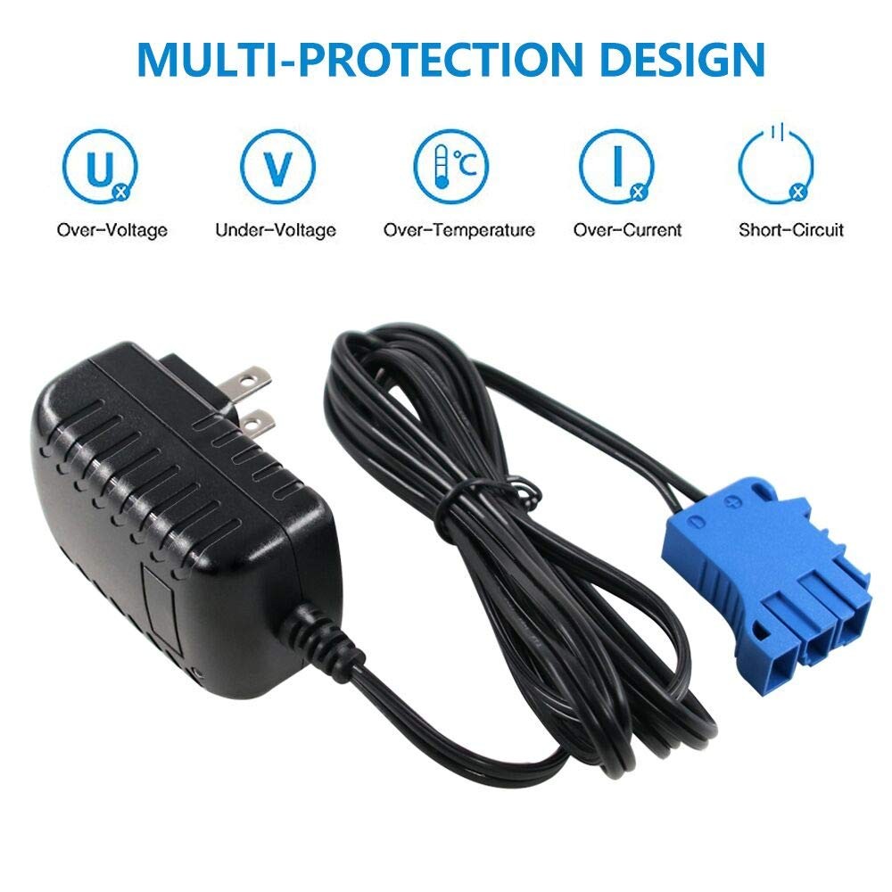12V Battery Charger for Peg Perego, Ground Force Tractor John Deere Gator XUV Po