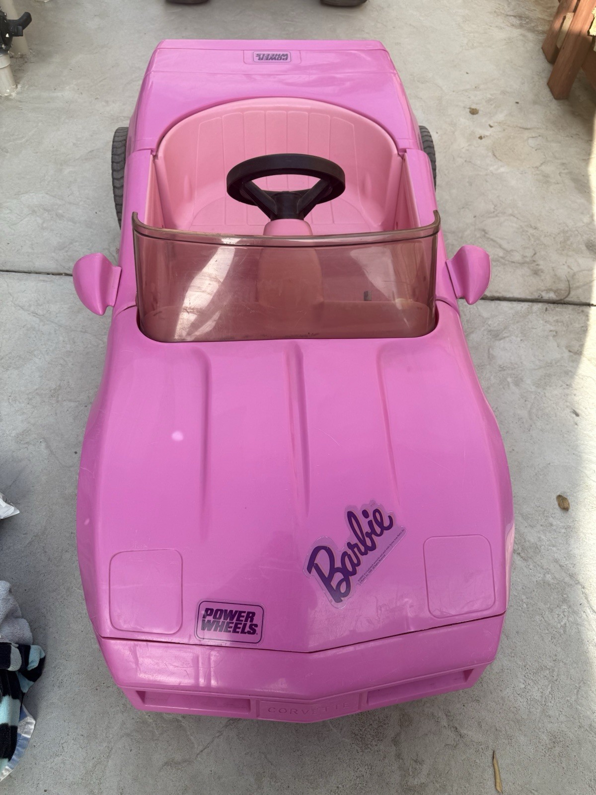 Power Wheels Barbie Corvette Pink Battery Operated Ride-On Toy
