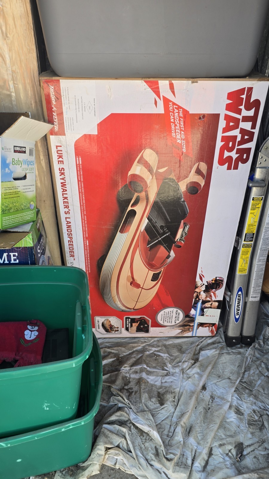 Star Wars Luke Skywalkers Landspeeder Tatooine 12v Radio Flyer Kids Ride On New