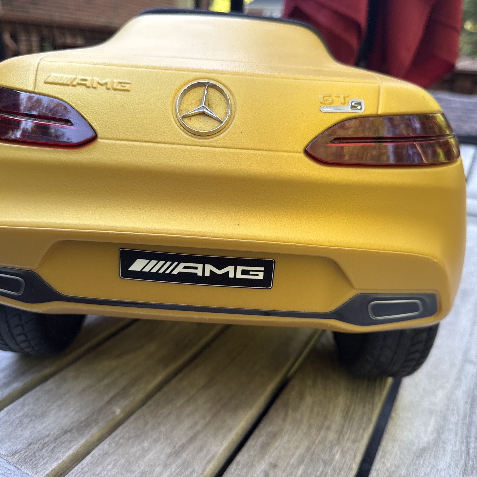 Mercedes-Benz AMG GT Bobby Car Ride-On Toy Car Gold – Genuine Licensed Model