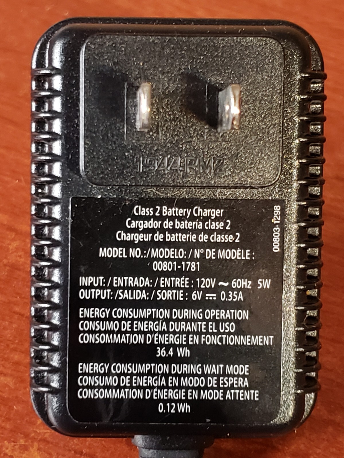 12-Volt Charger for Power Wheels Model 00801-1781