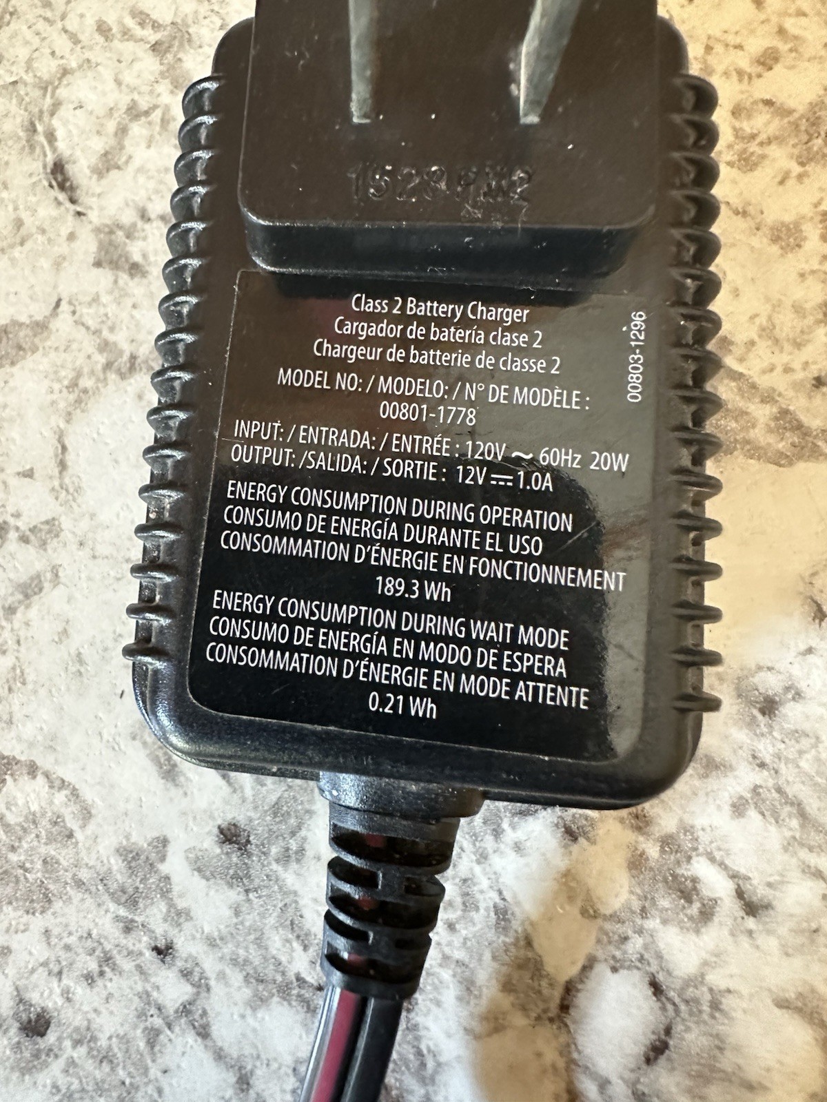 Power Wheels Charger 12V Class 2 Battery Wall Plug 00801-1781 LEI-4 Fisher Prcie
