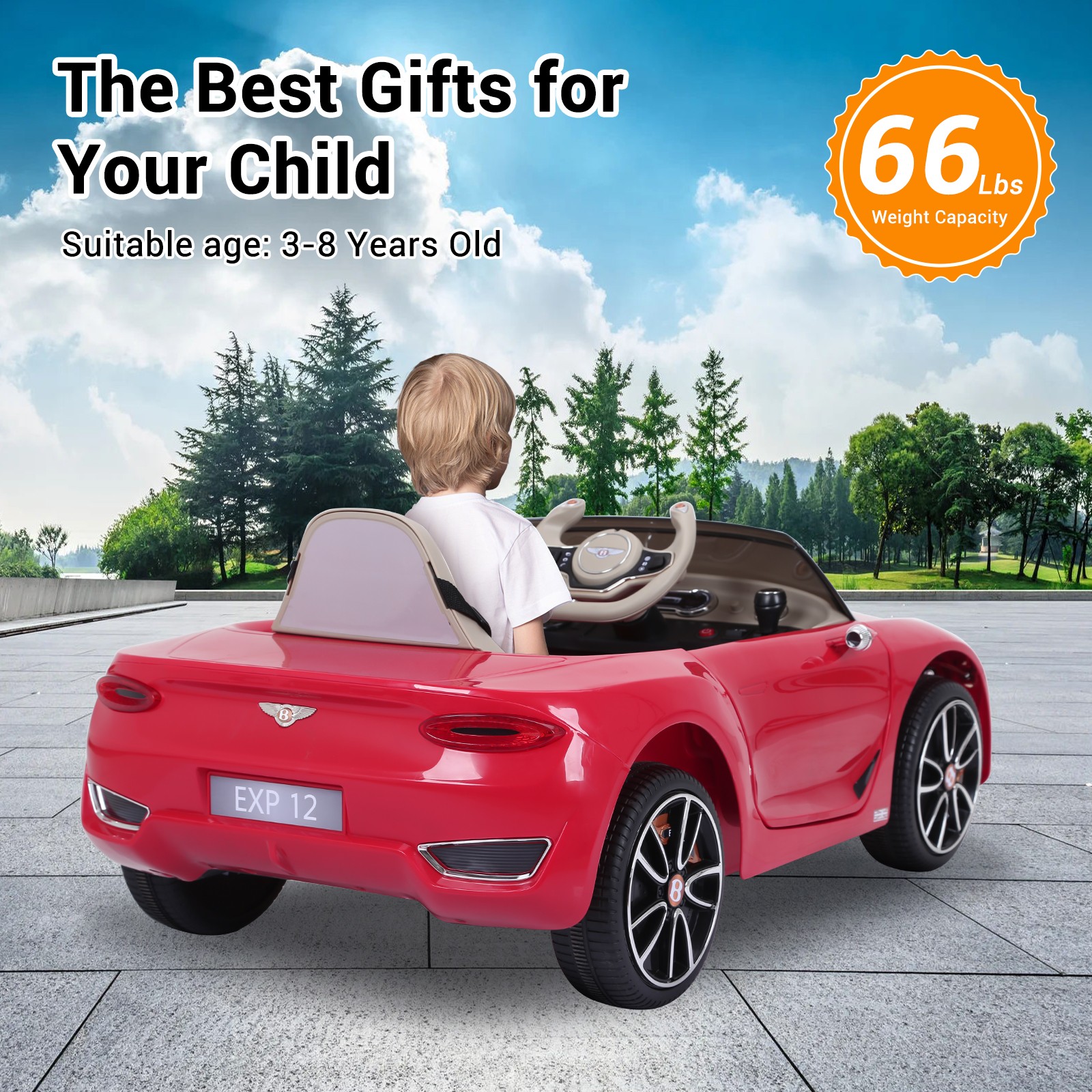 LICENSED BENTLEY Style Kids Ride on Car 12V Child Toy Electric w/ Remote Control
