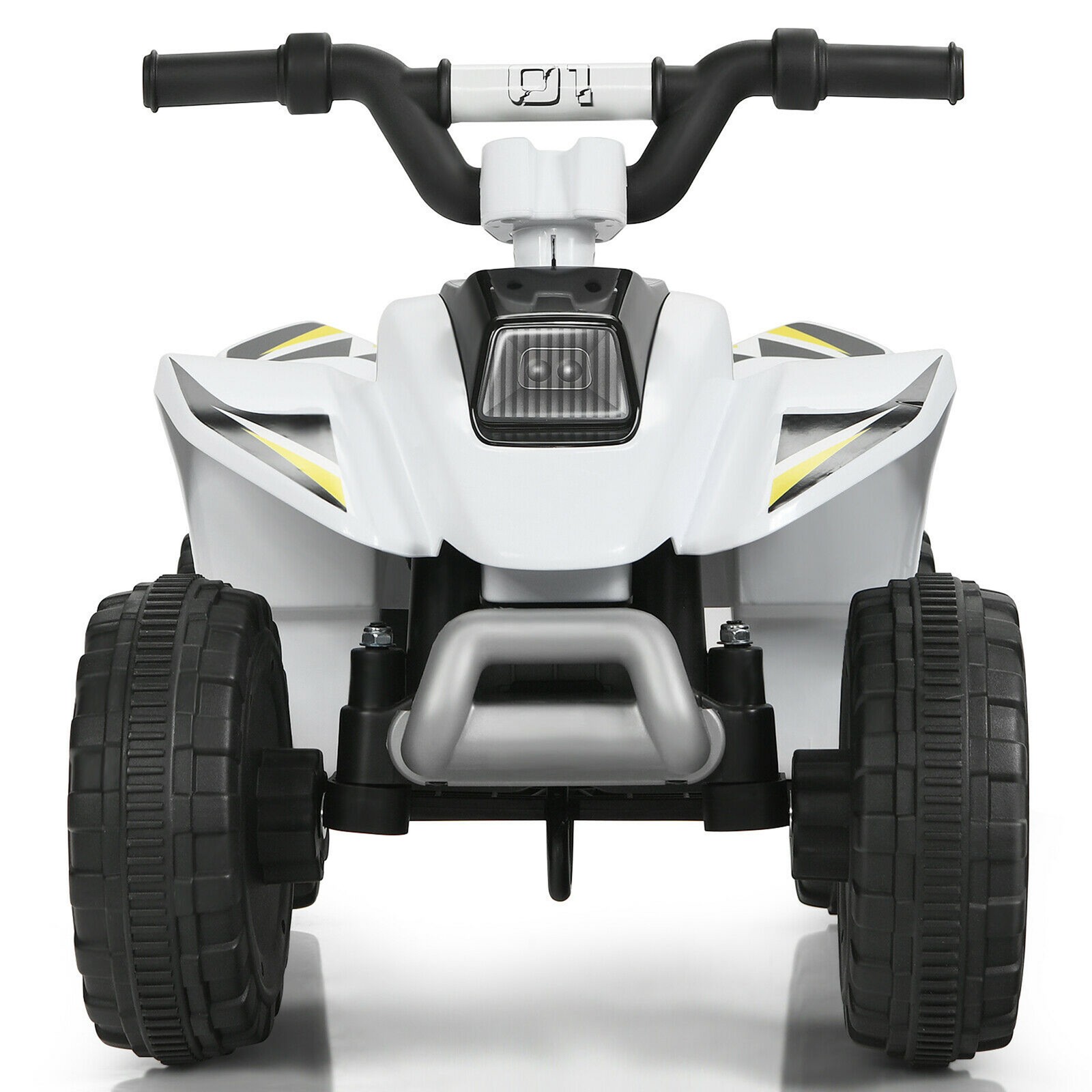 6V Kids Electric Quad ATV 4 Wheels Ride On Toy Toddlers Forward & Reverse White
