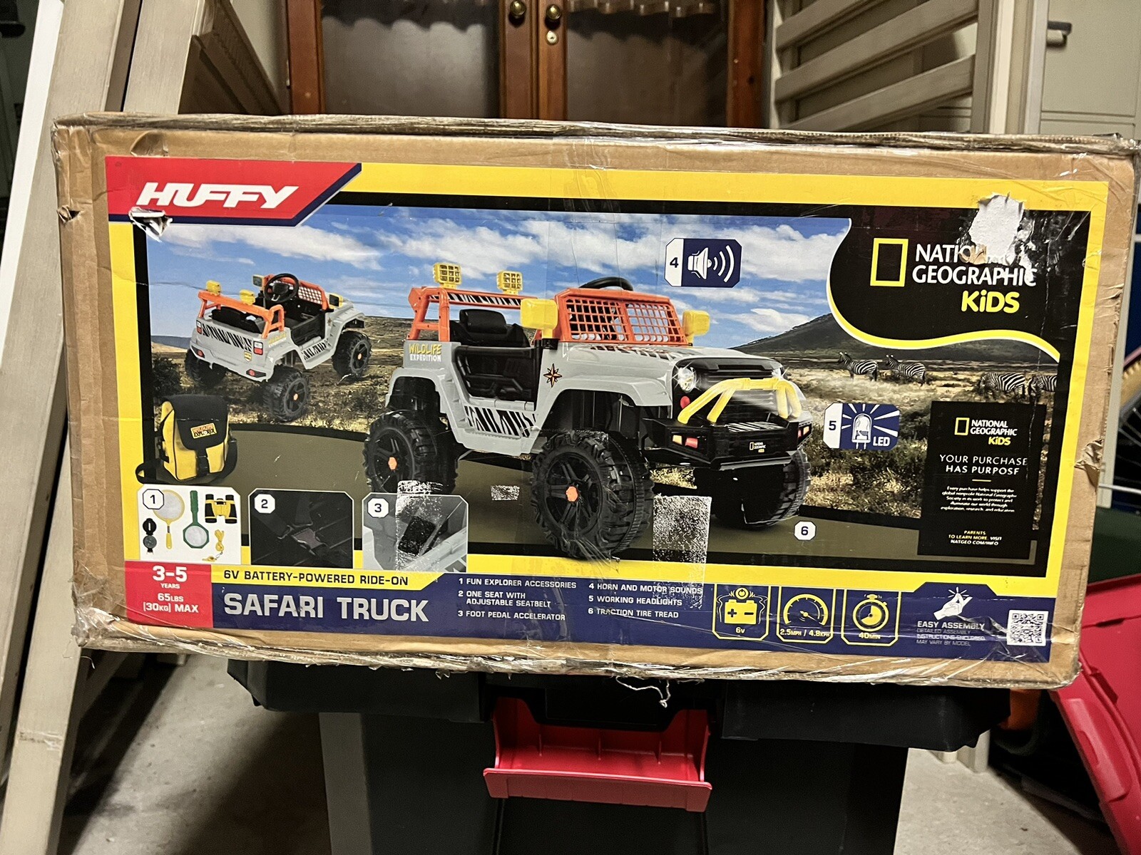 Huffy 6V National Geographic Safari Kids SUV Powered Ride-On