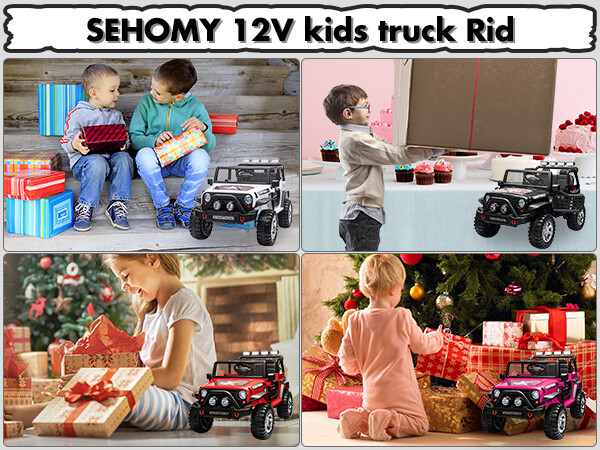 2 Seater Kids Ride On Truck Car 12V Battery Powered Electric Vehicle with Remote