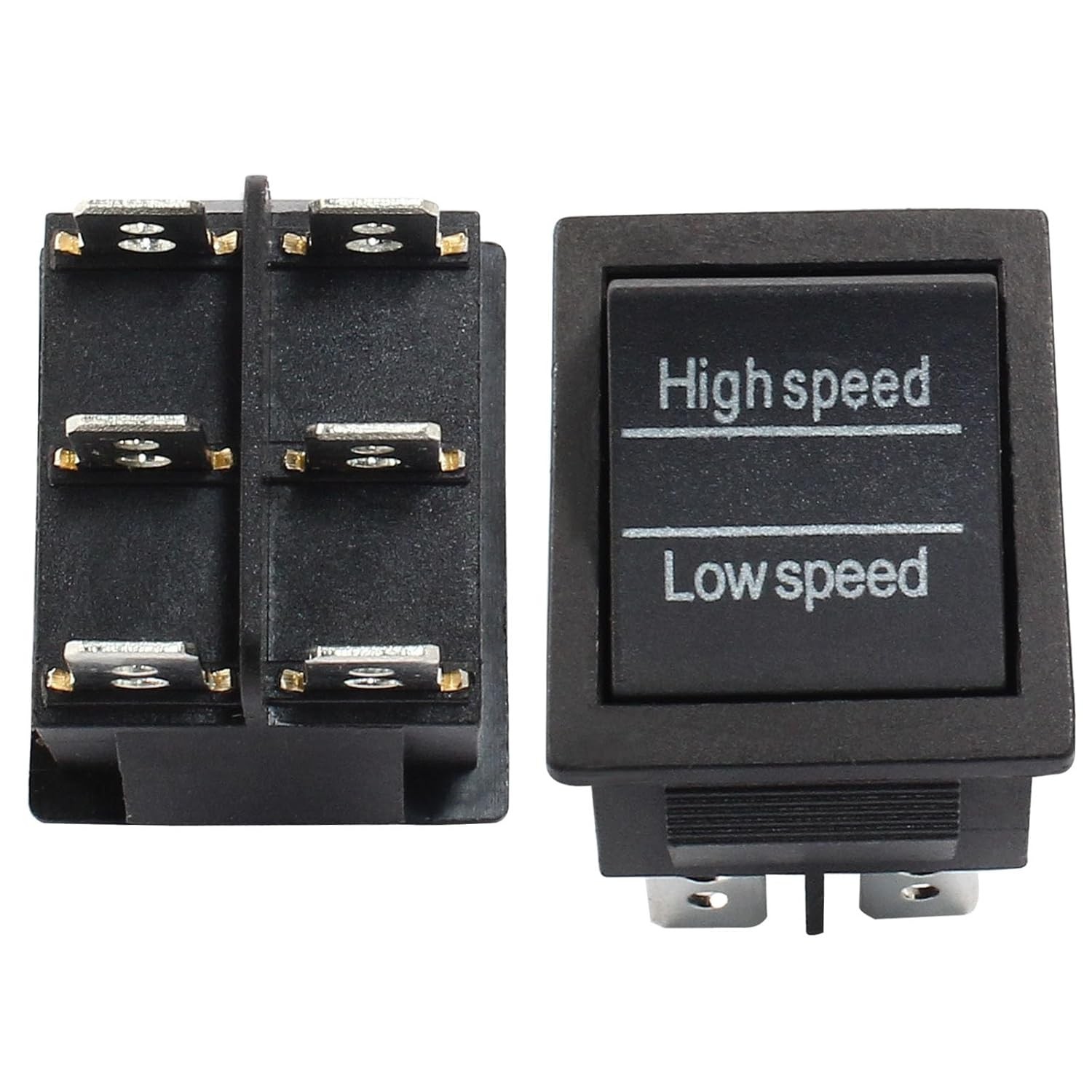 2 Pack Universal High Speed Low Speed Switch – 6V 12V Switch Accessories Repl…