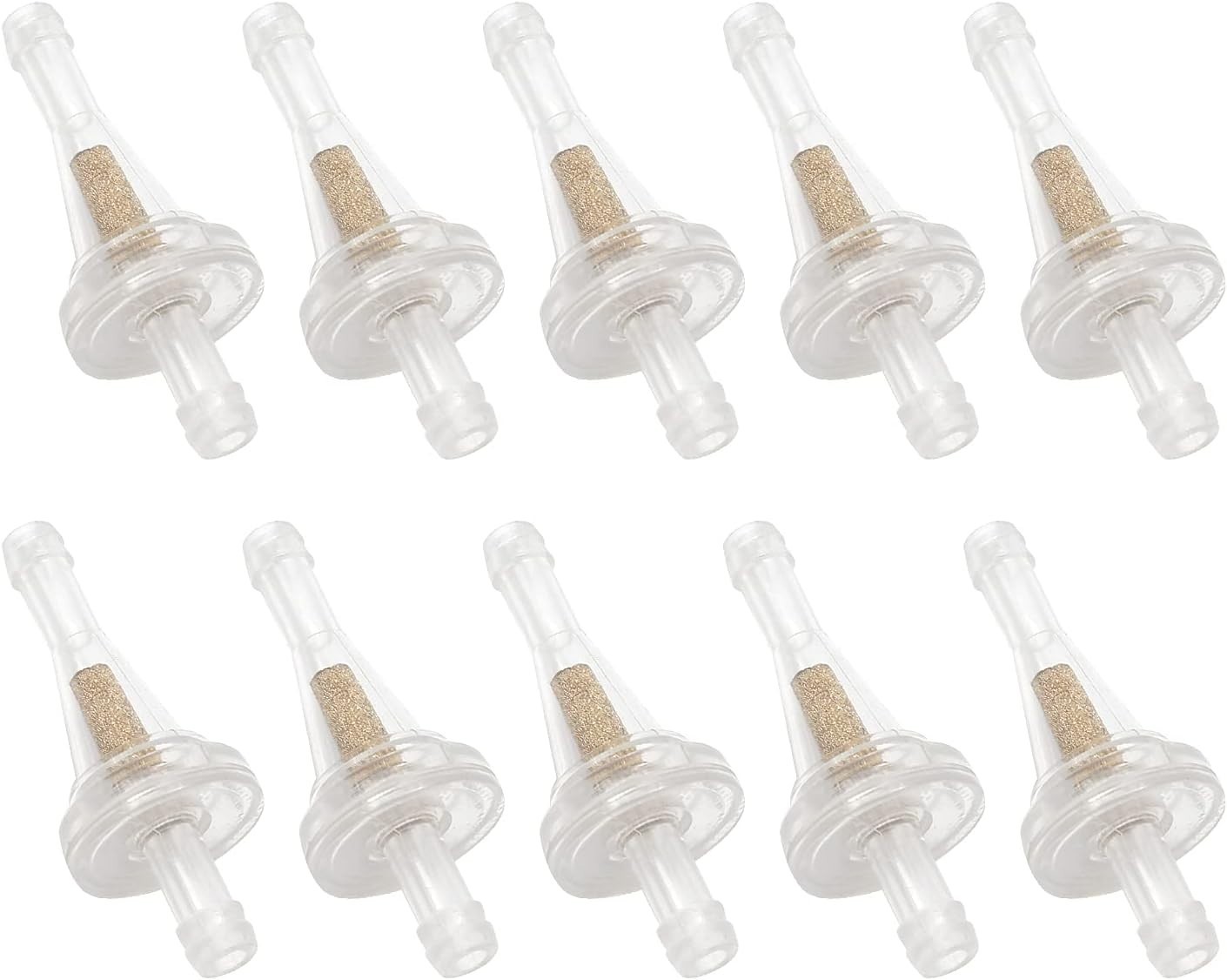 10Pcs 1/4 Inch Motorcycle Clear Gas Inline Fuel Filter Replacement for Dirt B…