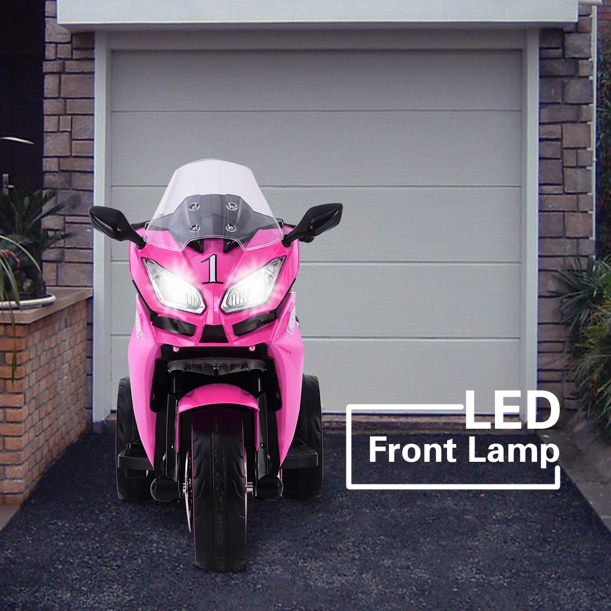 12VKids Electric motorcycle Kids electric toys Children Battery Motor Bikes Pink