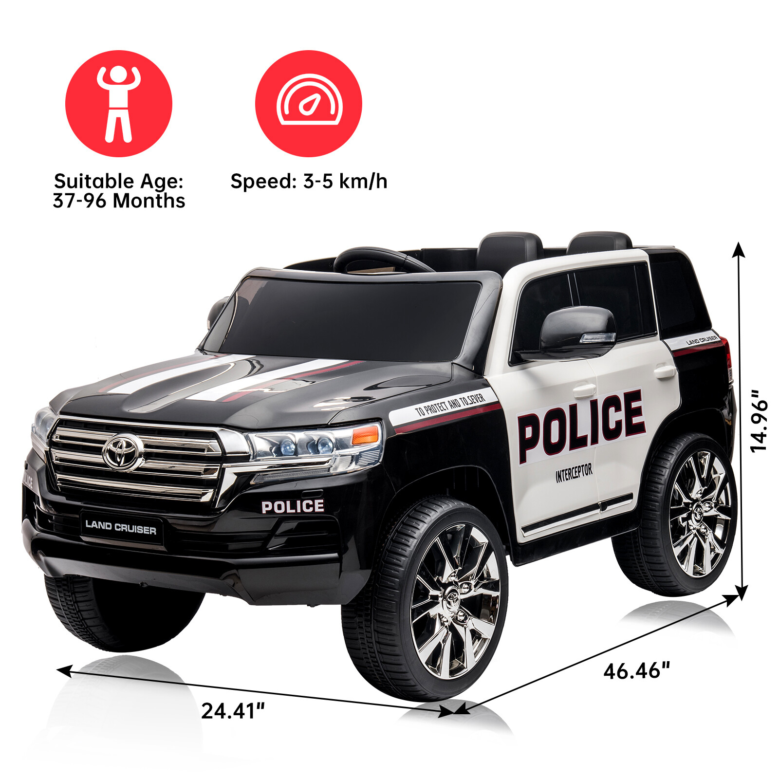 24V Four-Wheel Drive Children’s Electric Car, 4×4 Off-Road Four-Wheel Vehicle