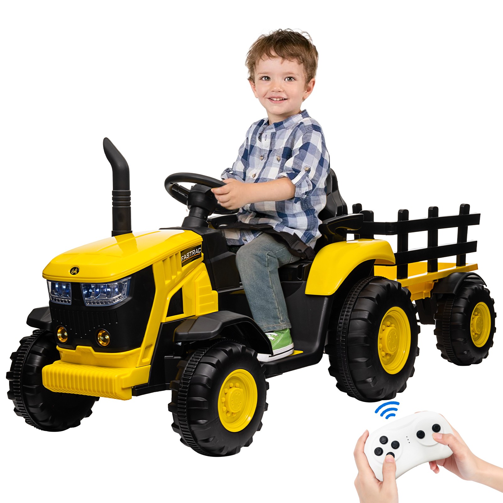 Electric Kids Tractor Ride-on Toy,Children’s Battery-Powered Vehicle,12v 7AH