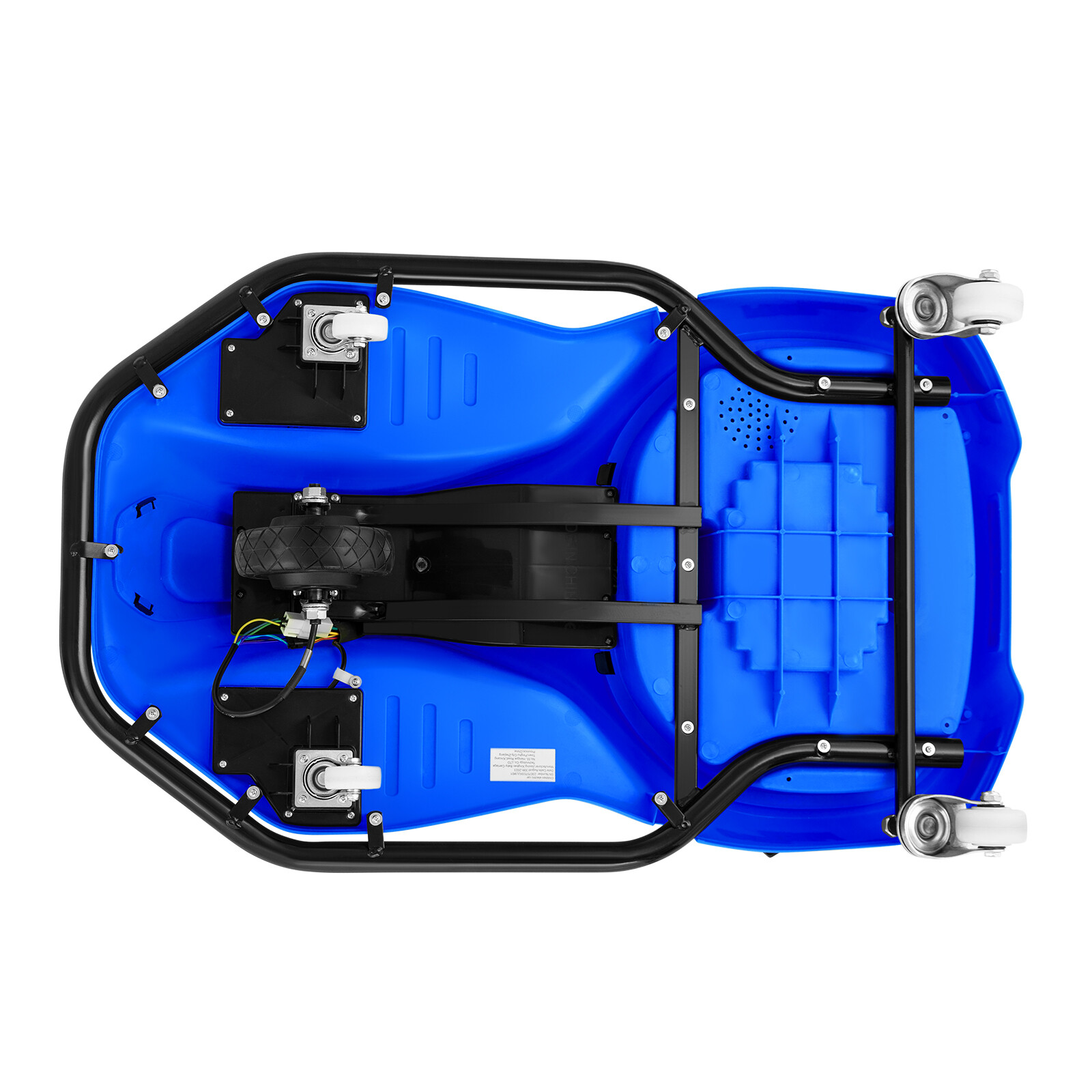 JOYLDIAS 24V Electric Kid Blue Ride On Drifting Go Kart Variable Speed Cart 360°