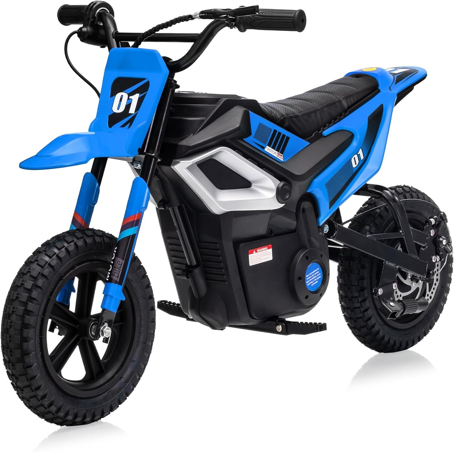 24v Ride on Motorcycle for Kids 350w Mini Dirt Bike 14 MPH Blue