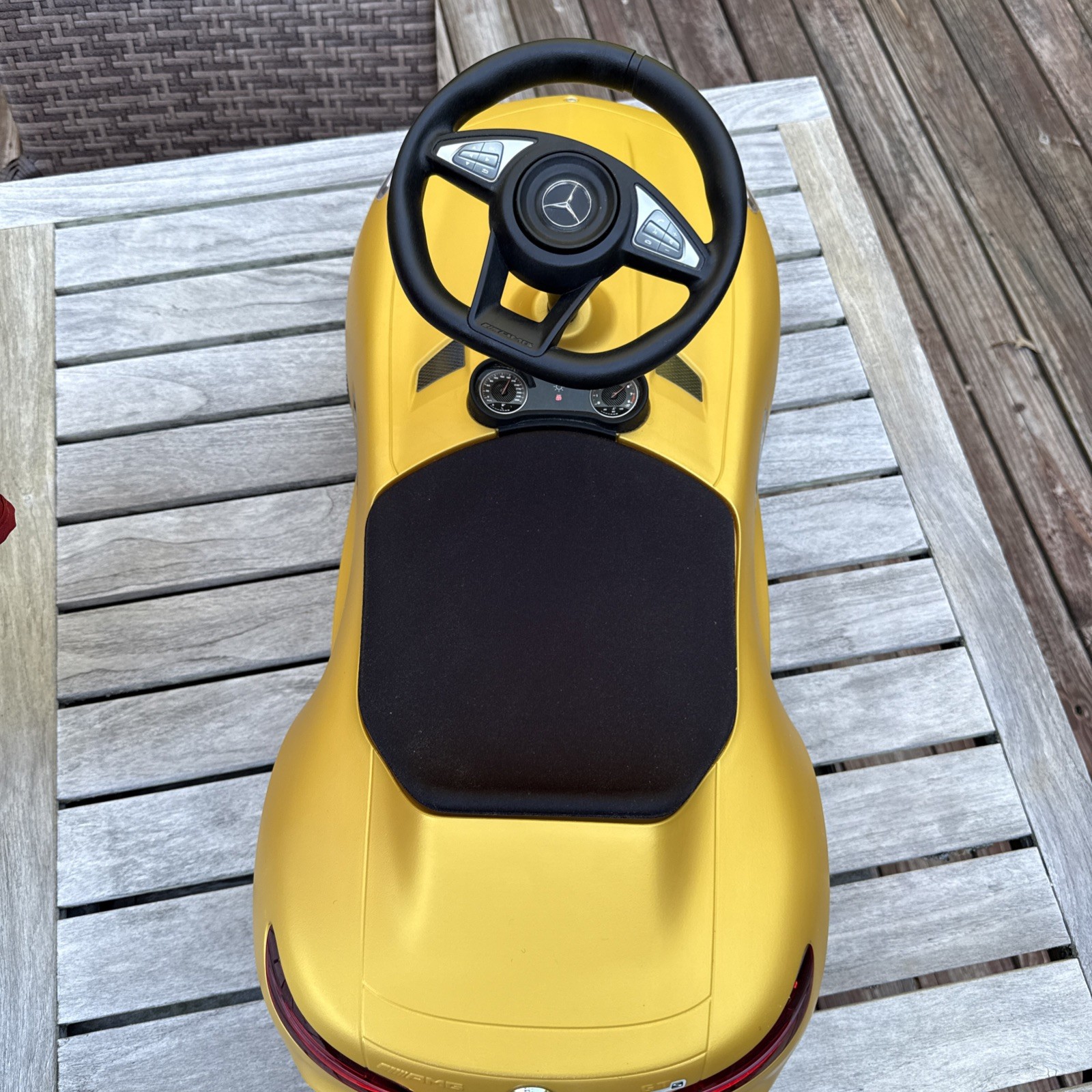 Mercedes-Benz AMG GT Bobby Car Ride-On Toy Car Gold – Genuine Licensed Model