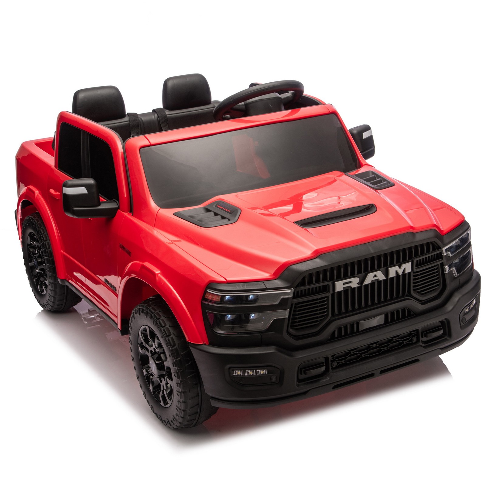 24V 160W Licensed Dodge RAM 2500 2-Seater Ride On Truck Car 4-Wheel Suspension