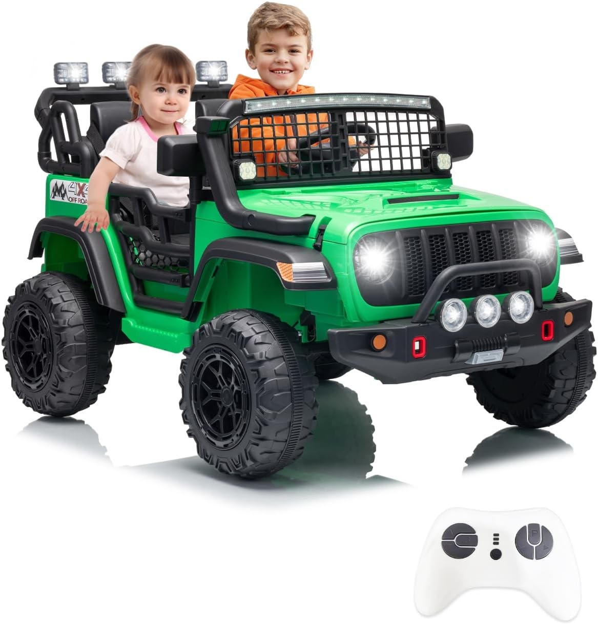 Kids 24V Ride on Toys,2-Seater Electric Ride on Car Truck,Gifts for Boys Girl