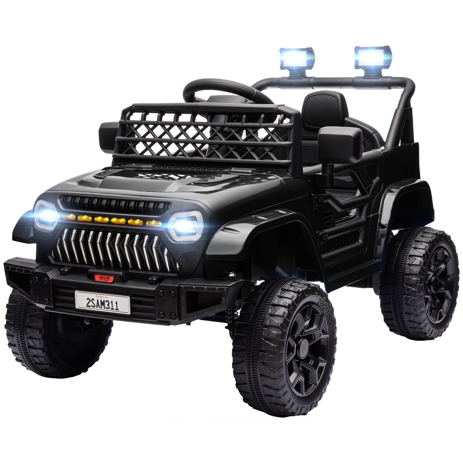 12V Ride On Vehicle for Children with Speed Control Black