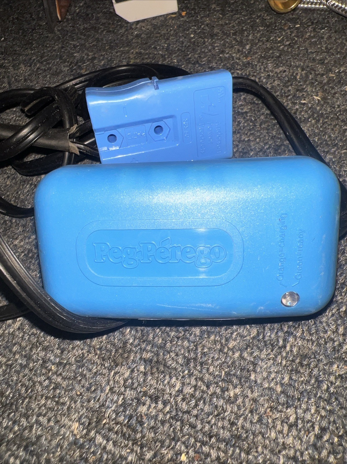 Peg Perego Genuine OEM 12V Battery Charger Blue Model 25200018 12V Fr Shipping
