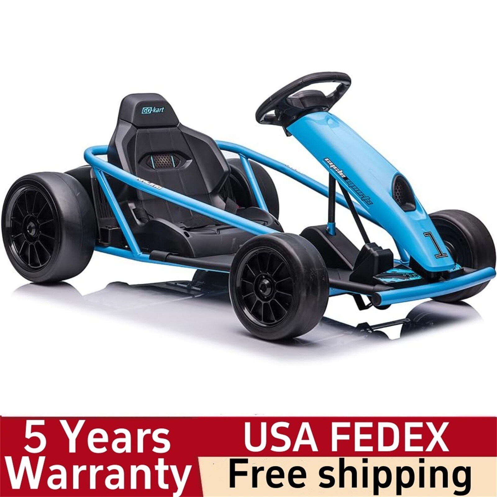 🔥24V Go Kart Ride On Toy for Kids 8-12 Years 300W*2 Extra Powerful Motors