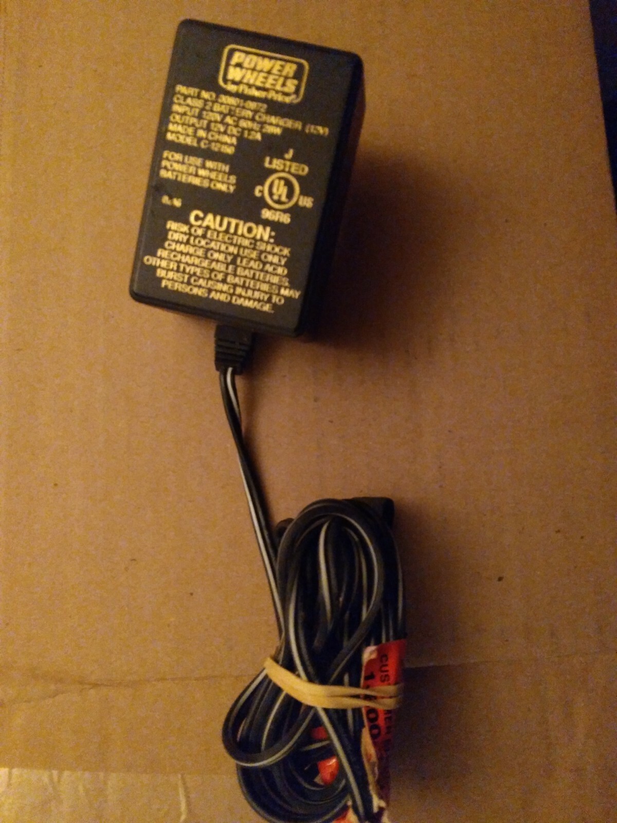 12V BATTERY CHARGER For Power Wheels 00801-0972 OEM WALL PLUG CABLE AC ADAPTER